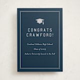"grad ribbon" - Graduation Party Signs in Navy by Sarah Curry - Front