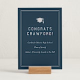"grad ribbon" - Graduation Party Signs in Navy by Sarah Curry - In Use