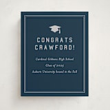 "grad ribbon" - Graduation Party Signs in Navy by Sarah Curry - Front