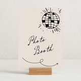 "Disco Direction" - Graduation Party Signs in Cream by Pixel and Hank - In Use