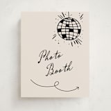 "Disco Direction" - Graduation Party Signs in Cream by Pixel and Hank - Front