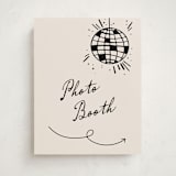 "Disco Direction" - Graduation Party Signs in Cream by Pixel and Hank - Front