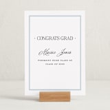 "Dotted Classic" - Graduation Party Signs in Hydrangea by Carolyn MacLaren - In Use