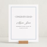 "Dotted Classic" - Graduation Party Signs in Hydrangea by Carolyn MacLaren - In Use