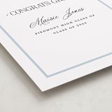 "Dotted Classic" - Graduation Party Signs in Hydrangea by Carolyn MacLaren - Detail