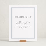 "Dotted Classic" - Graduation Party Signs in Hydrangea by Carolyn MacLaren - In Use