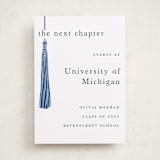 "Tassled" - Graduation Party Signs in Cobalt by Ashlee Townsend - Front