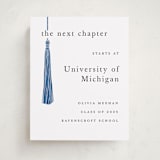 "Tassled" - Graduation Party Signs in Cobalt by Ashlee Townsend - Front