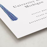 "Tassled" - Graduation Party Signs in Cobalt by Ashlee Townsend - Detail