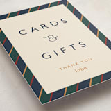 "Belmont" - Graduation Party Signs in Navy by Sarah Rosenthal - Detail