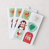 "Holly Jolly" - Gift Stickers in Jolly by Multiple Artists