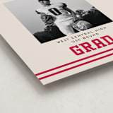 "Team Grad" - Graduation Welcome Signs in Cherry by Louise Kay - Detail