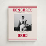 "Team Grad" - Graduation Welcome Signs in Cherry by Louise Kay - Front