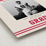 "Team Grad" - Graduation Welcome Signs in Cherry by Louise Kay - Detail