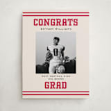 "Team Grad" - Graduation Welcome Signs in Cherry by Louise Kay - Front
