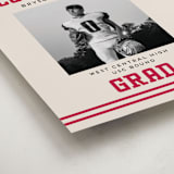 "Team Grad" - Graduation Welcome Signs in Cherry by Louise Kay - Detail