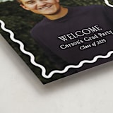 "Fun Border Frame" - Graduation Welcome Signs in Ice by Jackie Crawford - Detail