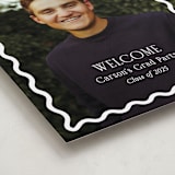 "Fun Border Frame" - Graduation Welcome Signs in Ice by Jackie Crawford - Detail