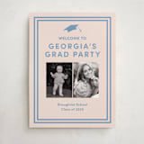 "Classically done" - Graduation Welcome Signs in Country Blue by Inkblot Design - Front