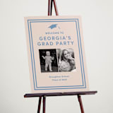 "Classically done" - Graduation Welcome Signs in Country Blue by Inkblot Design - In Use