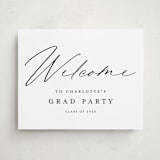"Big welcome" - Graduation Welcome Signs in Night by Stacey Meacham - Front