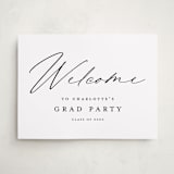 "Big welcome" - Graduation Welcome Signs in Night by Stacey Meacham - Front
