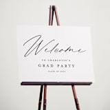 "Big welcome" - Graduation Welcome Signs in Night by Stacey Meacham - In Use
