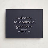 "Thoughtful" - Graduation Welcome Signs in Navy by letterfix - Front
