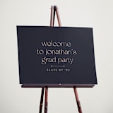 "Thoughtful" - Graduation Welcome Signs in Navy by letterfix - In Use