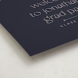 "Thoughtful" - Graduation Welcome Signs in Navy by letterfix - Detail