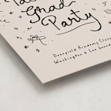 "Illustrated Grad" - Graduation Welcome Signs in Onyx by Ashley Iwafuchi - Detail