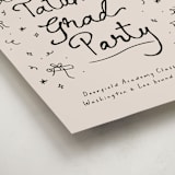 "Illustrated Grad" - Graduation Welcome Signs in Onyx by Ashley Iwafuchi - Detail