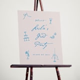 "Handdrawn little things" - Graduation Welcome Signs in Sky Whispers by Cass Loh - In Use