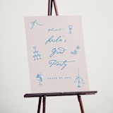 "Handdrawn little things" - Graduation Welcome Signs in Sky Whispers by Cass Loh - In Use