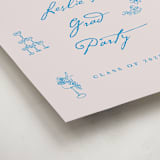 "Handdrawn little things" - Graduation Welcome Signs in Sky Whispers by Cass Loh - Detail