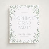 "Wisteria" - Graduation Welcome Signs in Periwinkle by Kristen Smith - Front