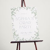 "Wisteria" - Graduation Welcome Signs in Periwinkle by Kristen Smith - In Use