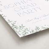 "Wisteria" - Graduation Welcome Signs in Periwinkle by Kristen Smith - Detail