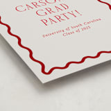 "Fun Border Frame" - Graduation Welcome Signs in Ruby by Jackie Crawford - Detail