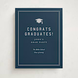 "grad ribbon" - Graduation Welcome Signs in Navy by Sarah Curry - Front