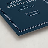 "grad ribbon" - Graduation Welcome Signs in Navy by Sarah Curry - Detail