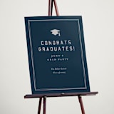"grad ribbon" - Graduation Welcome Signs in Navy by Sarah Curry - In Use