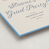 "cotillion" - Graduation Welcome Signs in Bluebell by Megan Davis - Detail