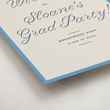 "cotillion" - Graduation Welcome Signs in Bluebell by Megan Davis - Detail