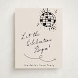 "Disco Direction" - Graduation Welcome Signs in Cream by Pixel and Hank - Front