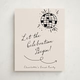 "Disco Direction" - Graduation Welcome Signs in Cream by Pixel and Hank - Front