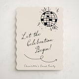 "Disco Direction" - Graduation Welcome Signs in Cream by Pixel and Hank - Front
