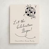 "Disco Direction" - Graduation Welcome Signs in Cream by Pixel and Hank - Front