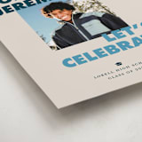 "Bold Grads" - Graduation Welcome Signs in Navy by Angela Quan - Detail