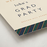 "Belmont" - Graduation Welcome Signs in Navy by Sarah Rosenthal - Detail
